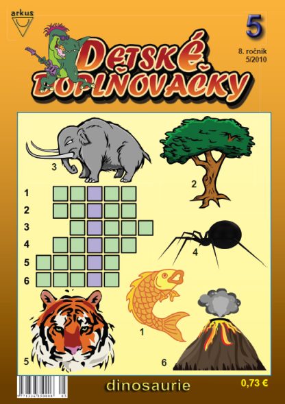 Detské doplňovačky 5/10 dinosaurie (Mlčochová, Jela)