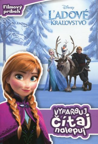 Ľadové kráľovstvo - filmový príbeh (Vyfarbuj, čítaj, nalepuj)