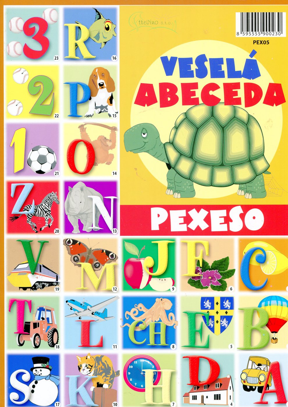 Pexeso Veselá abeceda (korytnačka)