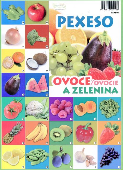Pexeso Ovocie, zelenina