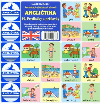 Pexeso Angličtina (Predložky a príslovky)